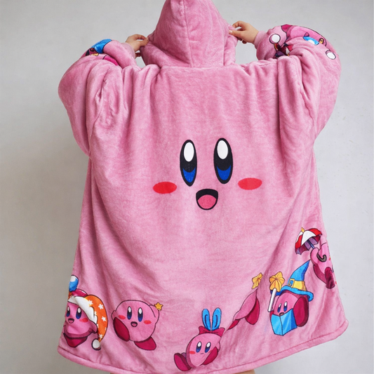 Kirby Wearable Blanket Hoodie for Kids & Adults | OLM Toys