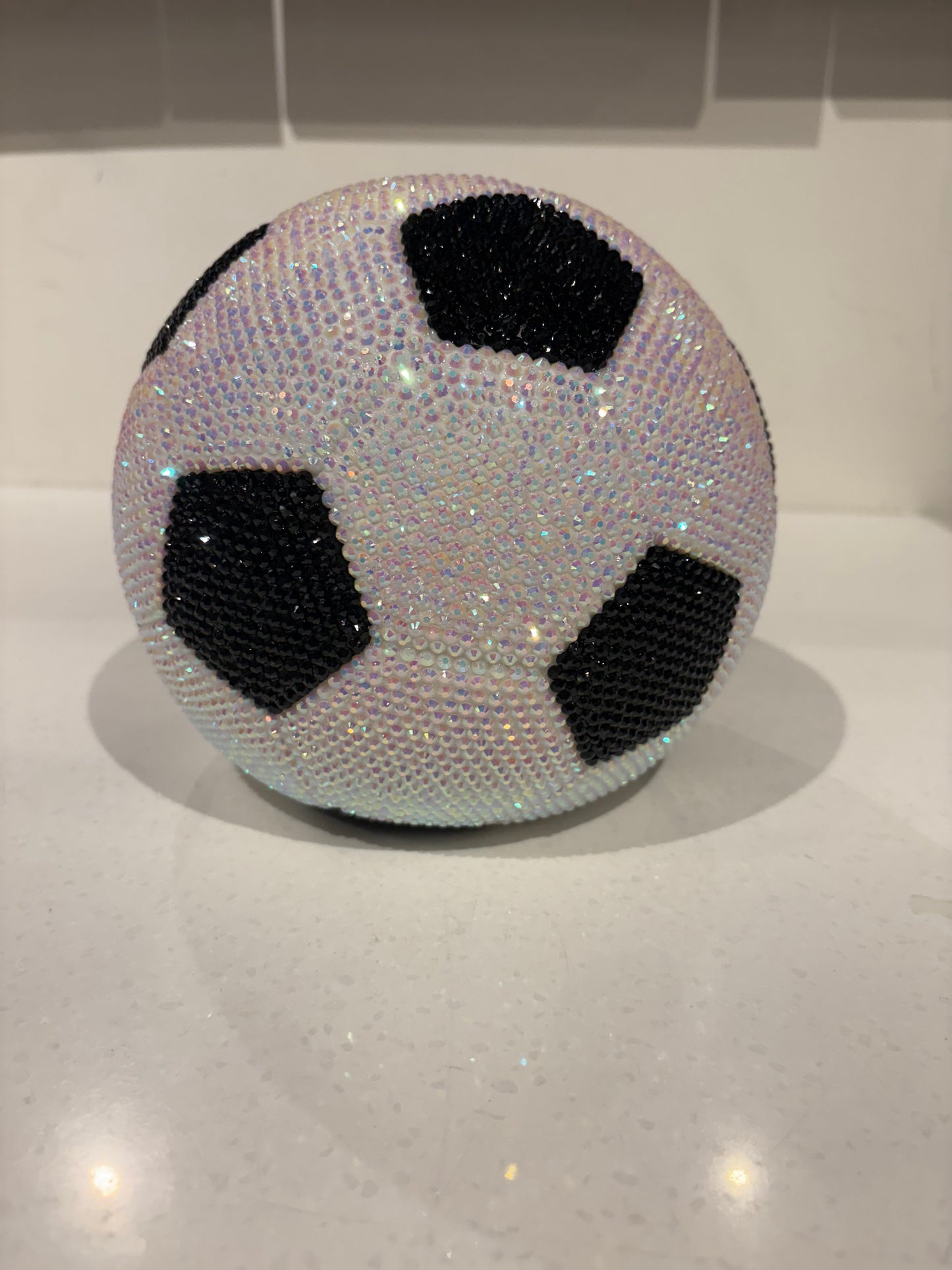 soccer ball hand made crystalized