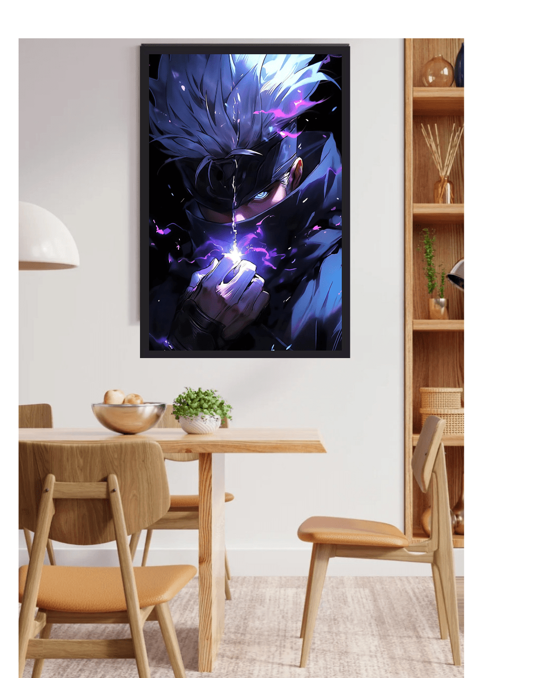 Anime poster Gojo,jujutsu kaisen , 12x16 Inch, Glossy Shine - Olm collectibles
