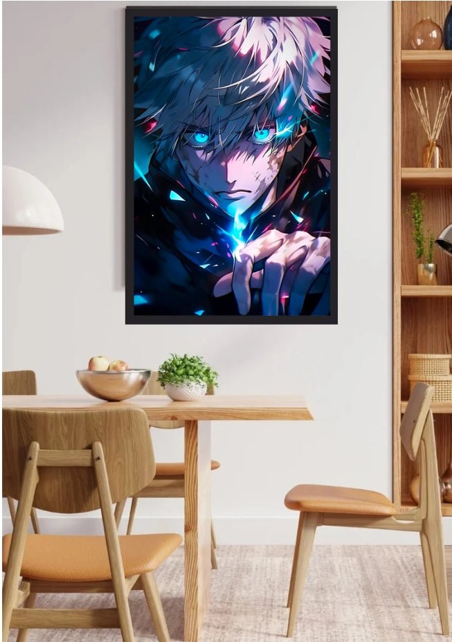 Anime poster Gojo,jujutsu kaisen - 12x16 Inch, Glossy Shine - Olm collectibles