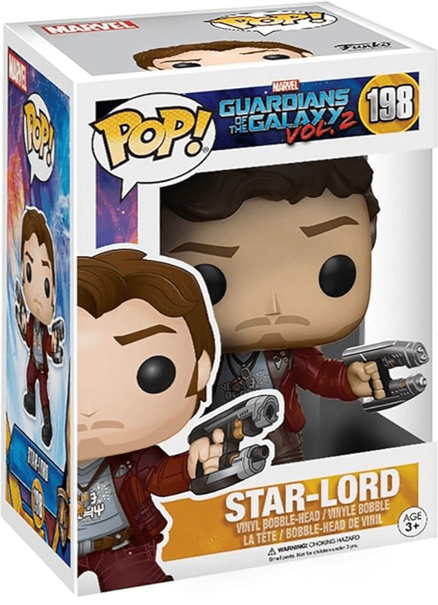 Funko POP Movies: Guardians of The Galaxy 2 198 Star Lord Toy Figure - Olm collectibles