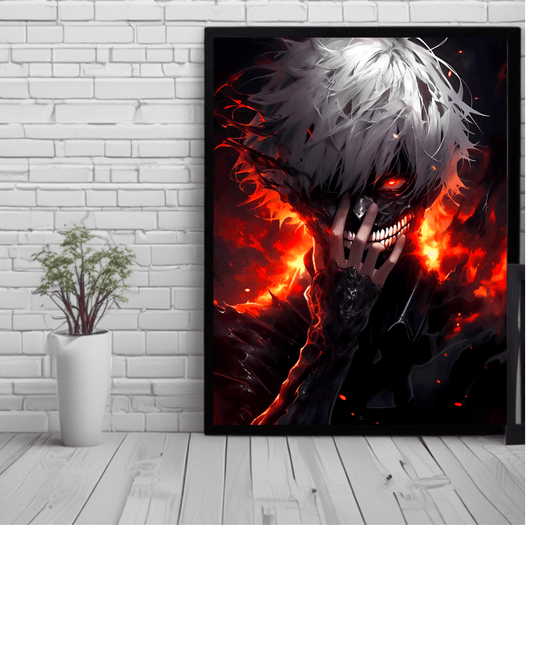 Ken kaneki,Tokyo ghoul , Anime Poster - 12x16 Inch, Glossy Shine - Olm collectibles