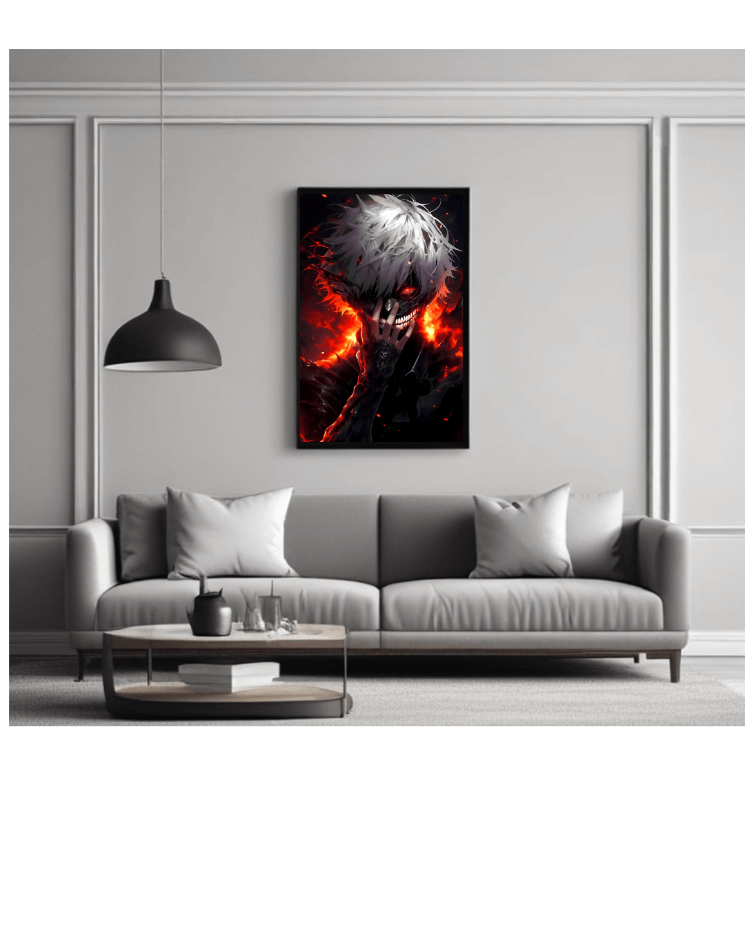 Ken kaneki,Tokyo ghoul , Anime Poster - 12x16 Inch, Glossy Shine - Olm collectibles