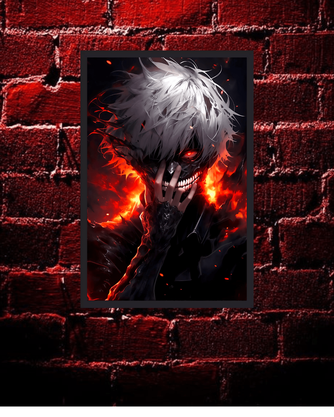 Ken kaneki,Tokyo ghoul , Anime Poster - 12x16 Inch, Glossy Shine - Olm collectibles