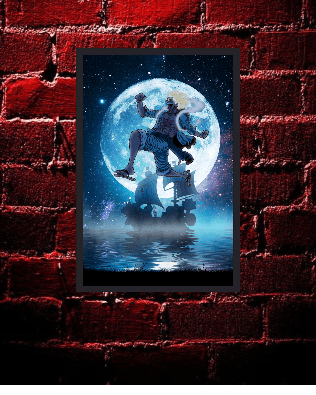 Luffy gear 5,one piece ,king of the pirates Anime Poster 12x16 Inch, Glossy Shine - Olm collectibles