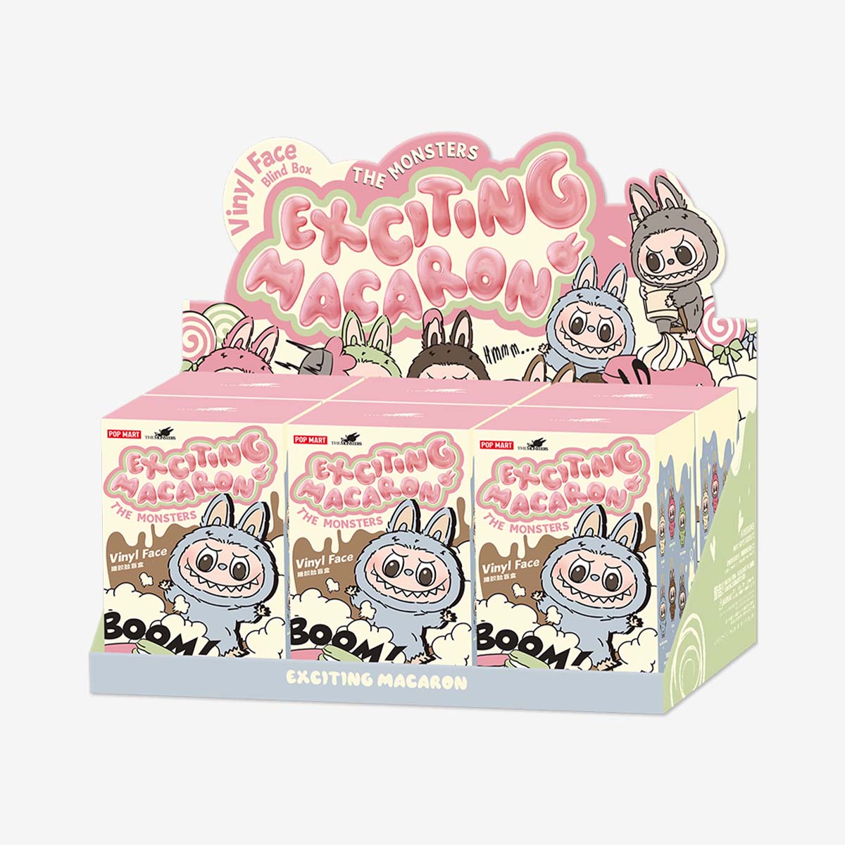 pop mart labubu the monster tasty macaron vinyl face sealed - Olm collectibles