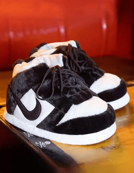 Sneaker Slippers Black and white panda Unisex Jordan 1 - Olm collectibles