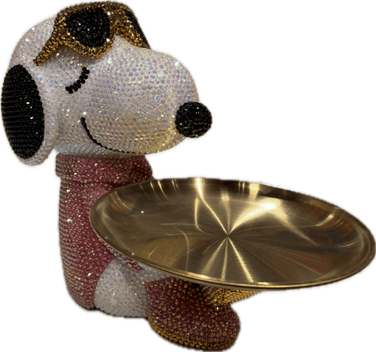 snoppy hand made crystalized - Olm collectibles