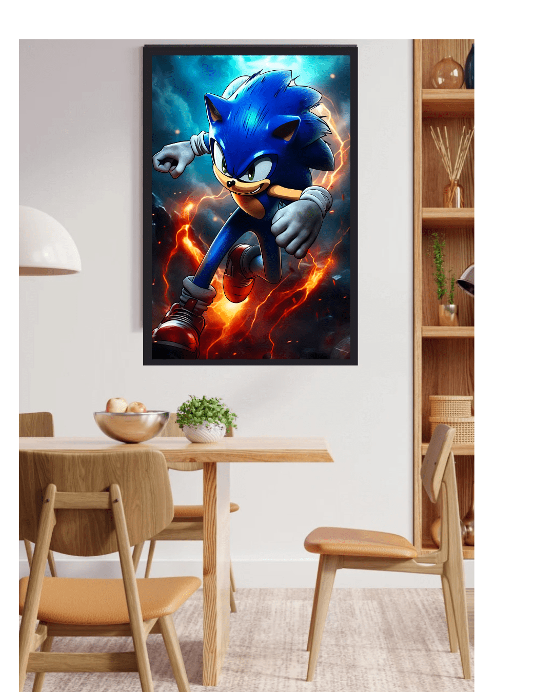 Sonic ,games, AnimePoster 12x16 Inch, Glossy Shine - Olm collectibles