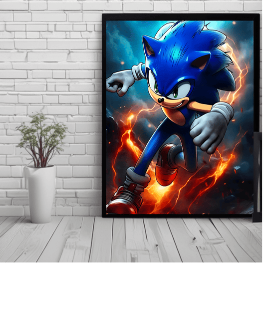 Sonic ,games, AnimePoster 12x16 Inch, Glossy Shine - Olm collectibles