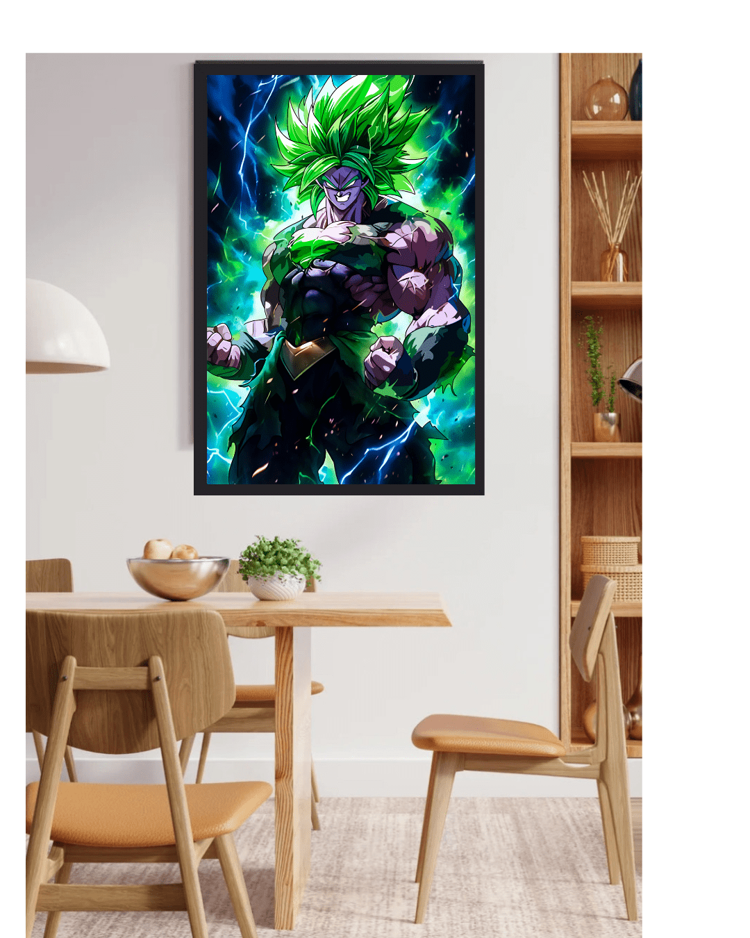 The Legend Broly, Dragon Ball - Anime Poster (12x16 Inch, Glossy Shine, Framed - Olm collectibles