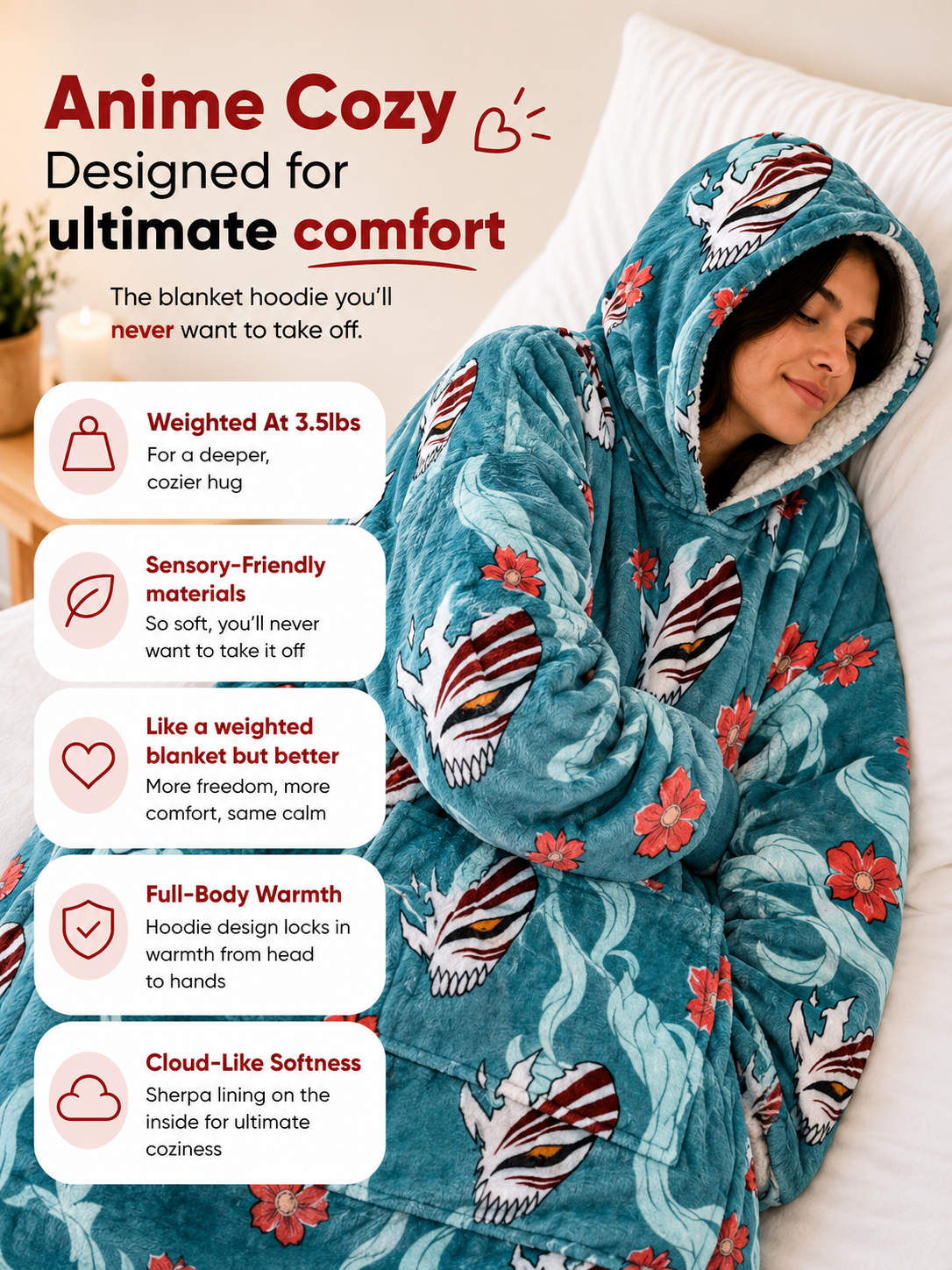 Bleach blanket hoodie