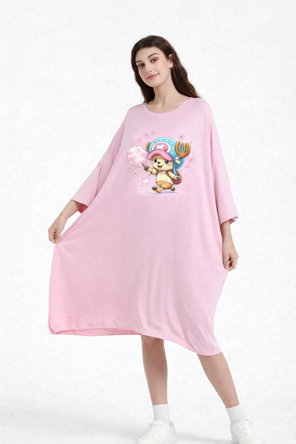 Tony Chopper onepiece bamboo Oversized Sleep Tee