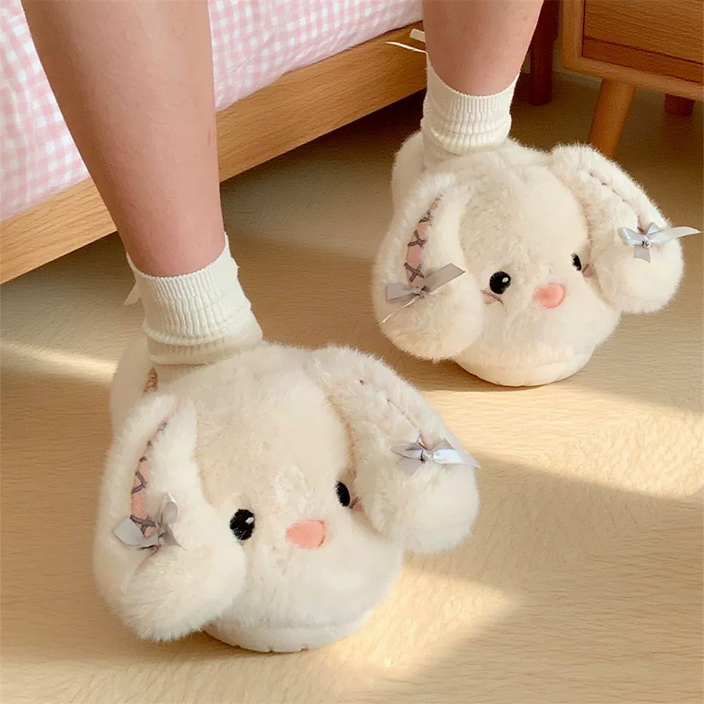 Cute Rabbit Plush Slippers!
