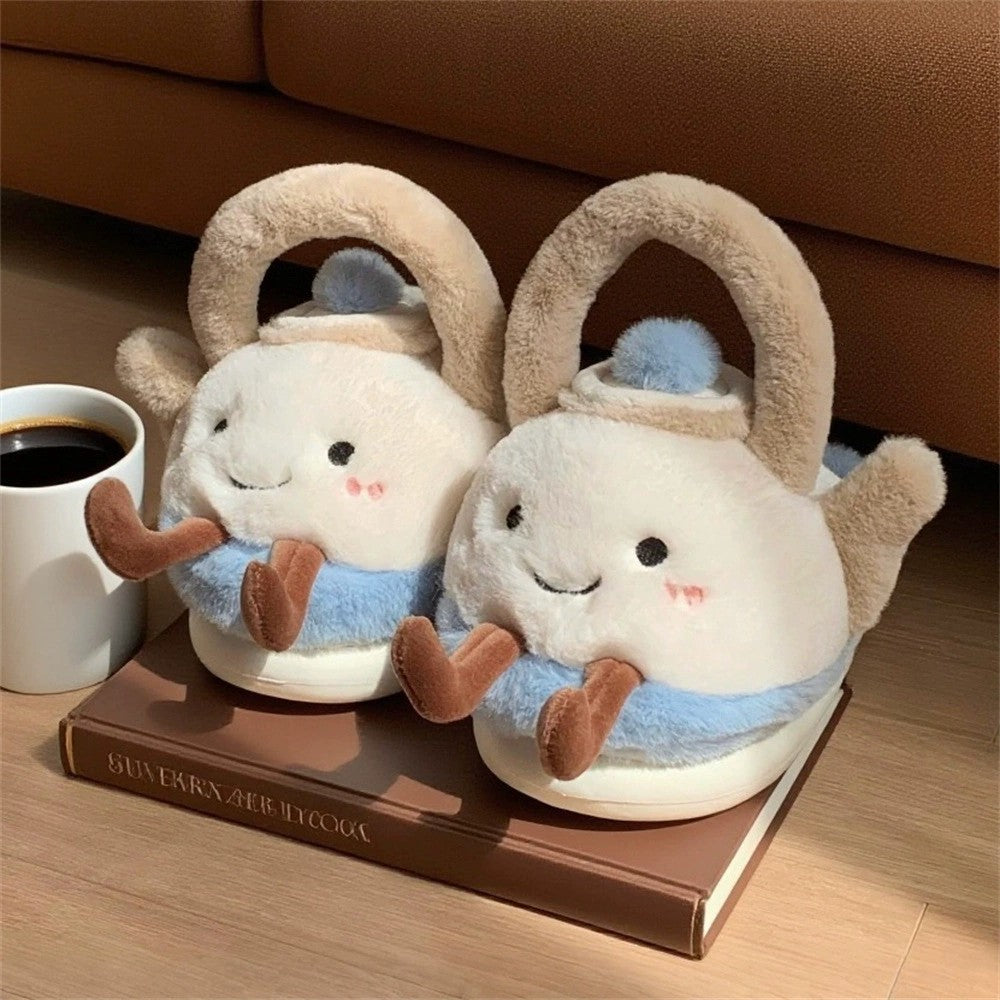 Tea Pot Plush Slippers