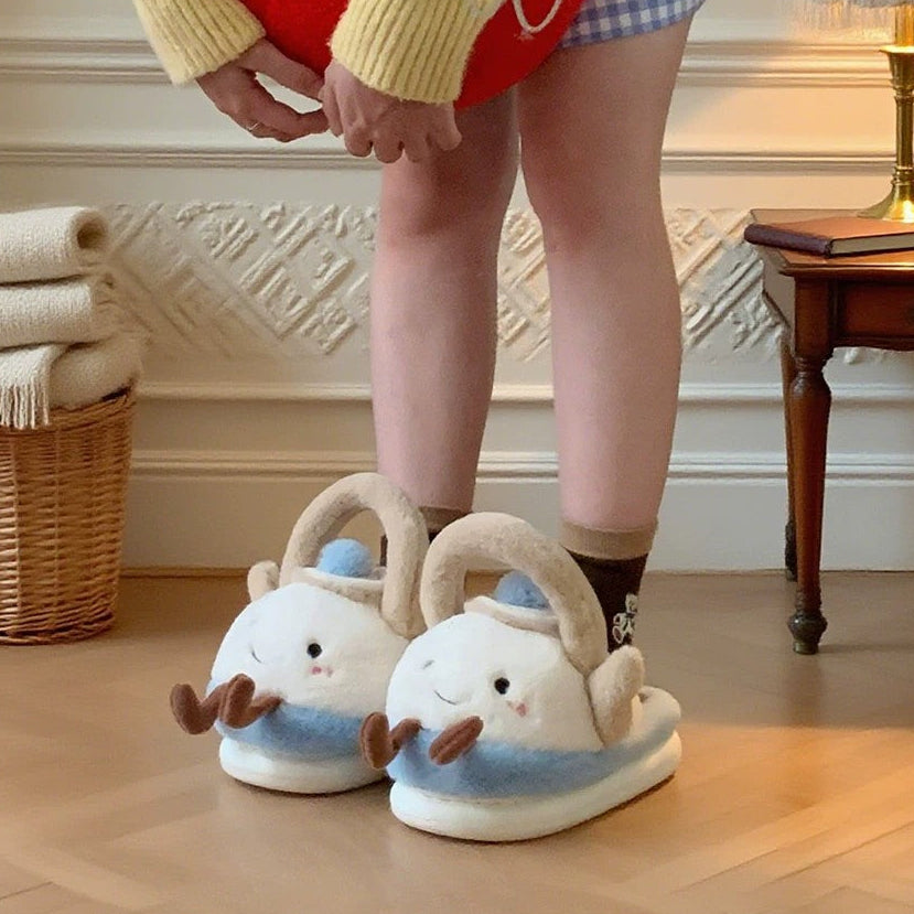 Tea Pot Plush Slippers