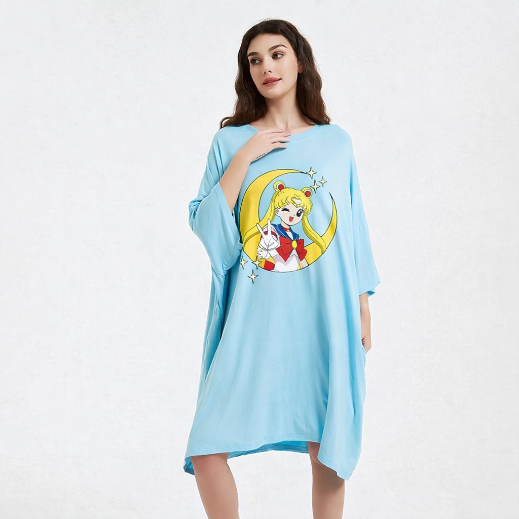 Sailor Moon bamboo Sleep Oversized Tee