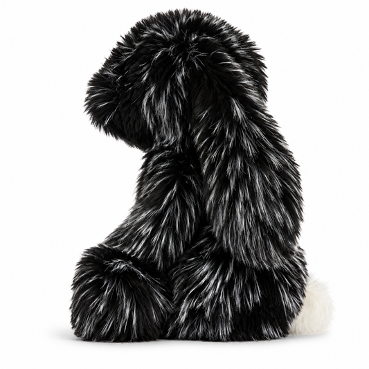 Inkli Bunny – Black & Silver Luxe Plush Bunny  60 cm