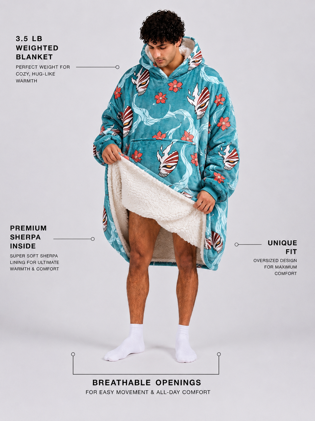 Bleach blanket hoodie