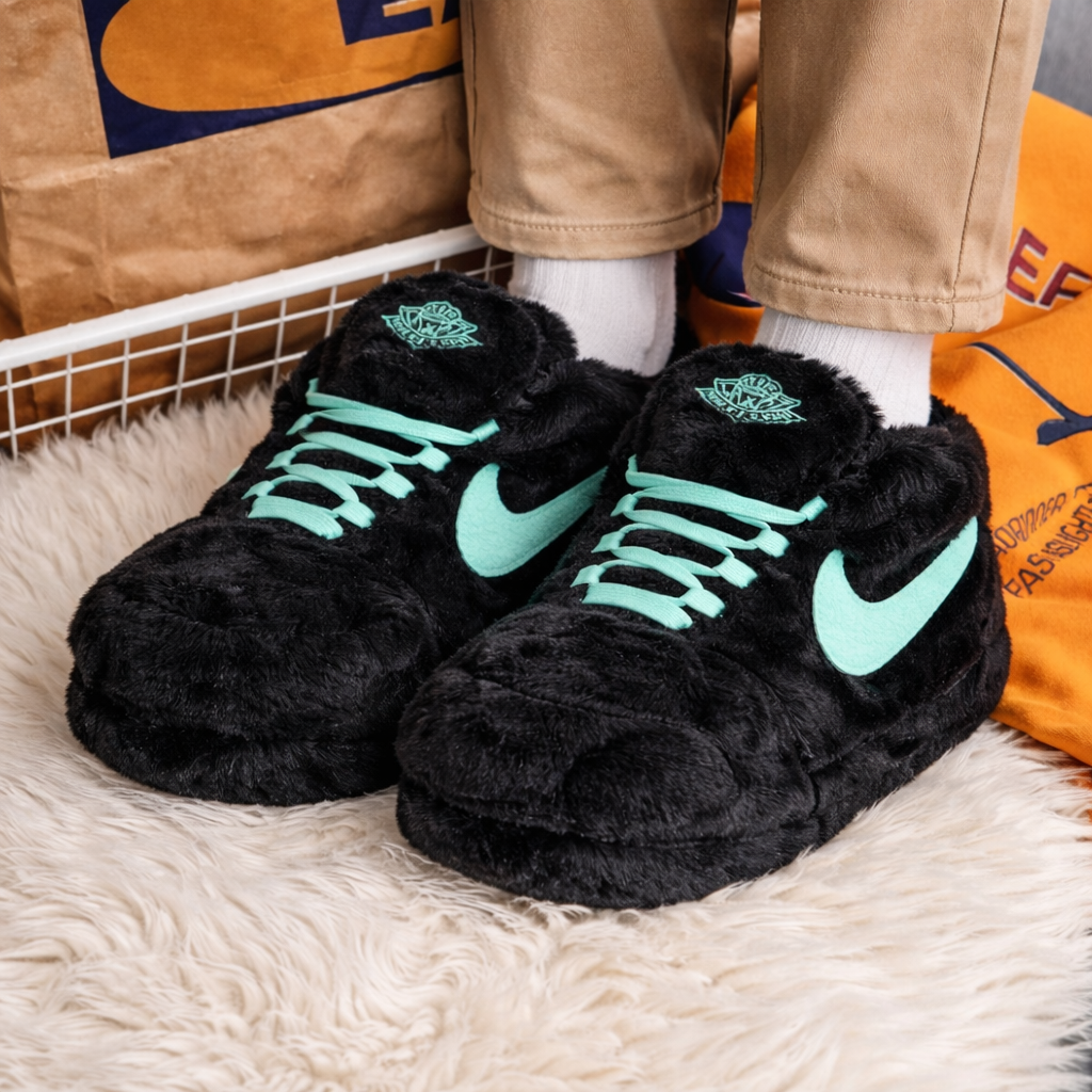 Sneaker Slippers tiff blue Black Jordan 1 unisex for adults&kids