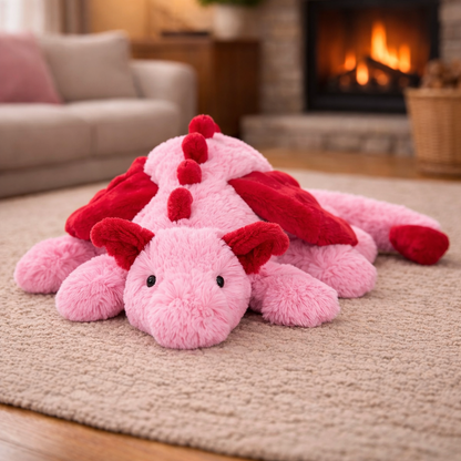 Jellycat Heart Dragon pink Plush 50 cm