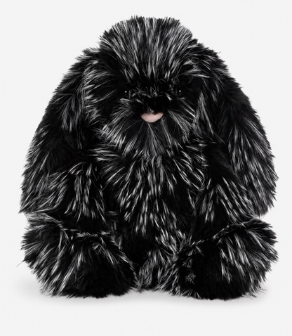 Inkli Bunny – Black & Silver Luxe Plush Bunny  60 cm