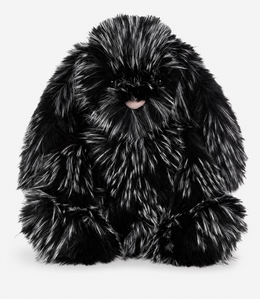 Inkli Bunny – Black & Silver Luxe Plush Bunny  60 cm