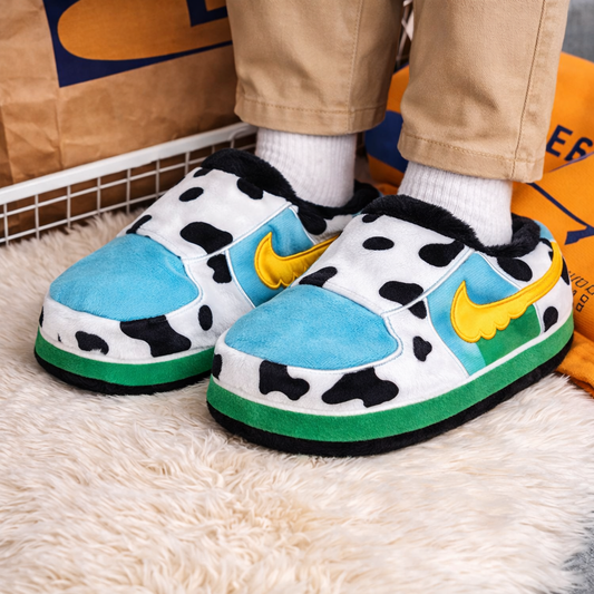 Sneaker Slippers Moo Moo ben jerry low  Jordan 1 unisex for adults&kids