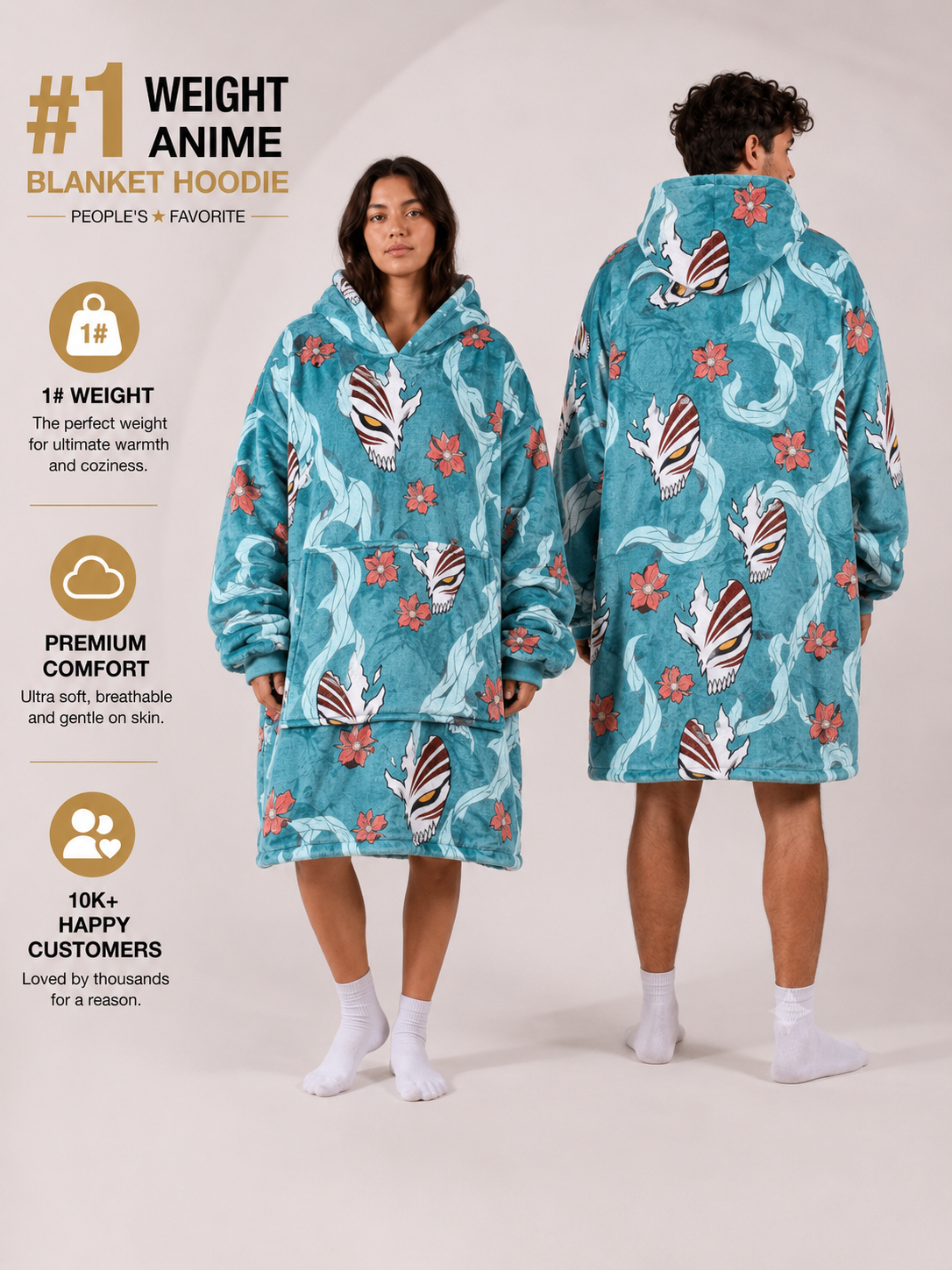 Bleach blanket hoodie