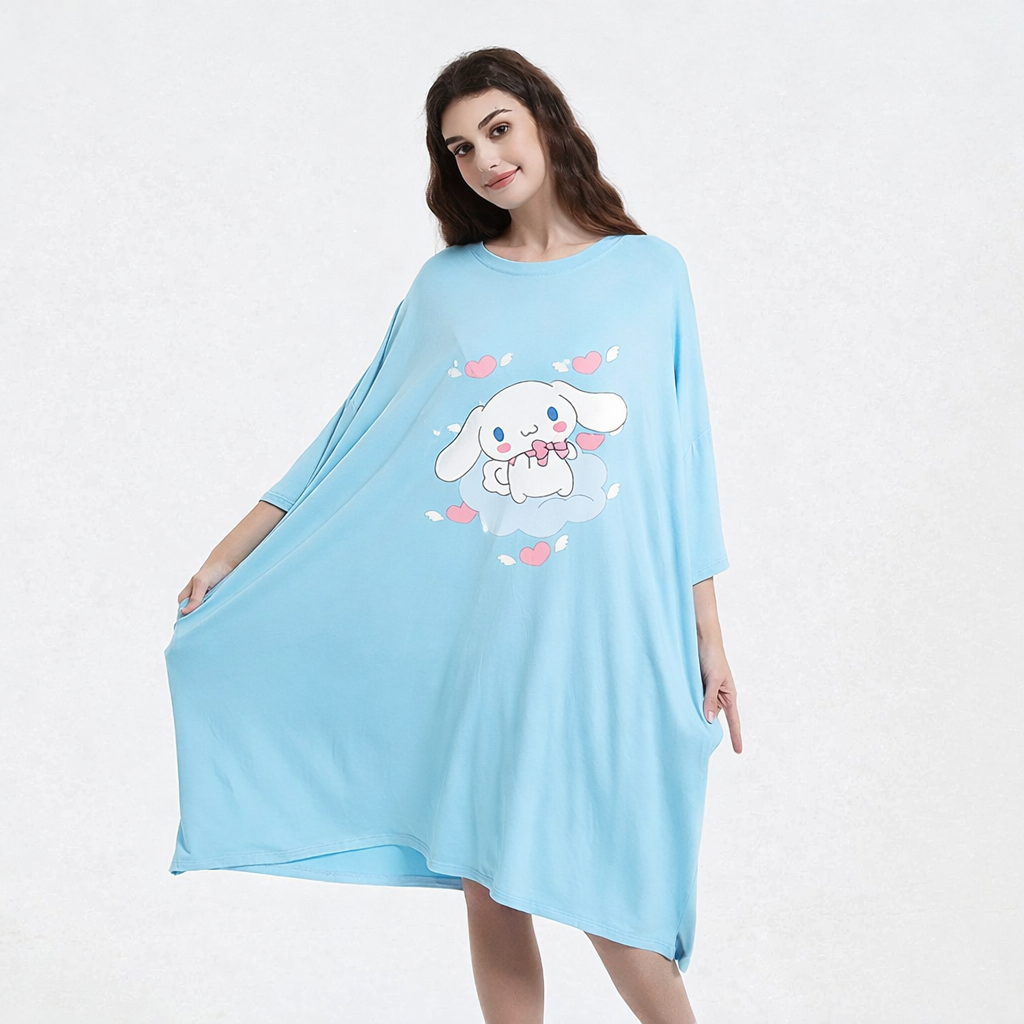 Cinnamoroll Sleep bamboo Oversized Tee Women’s Sleepy Tee