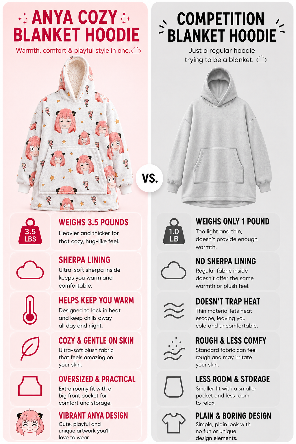 Anya blanket hoodie