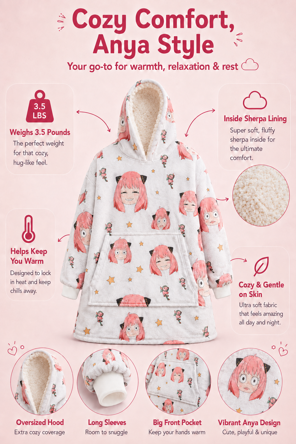 Anya blanket hoodie