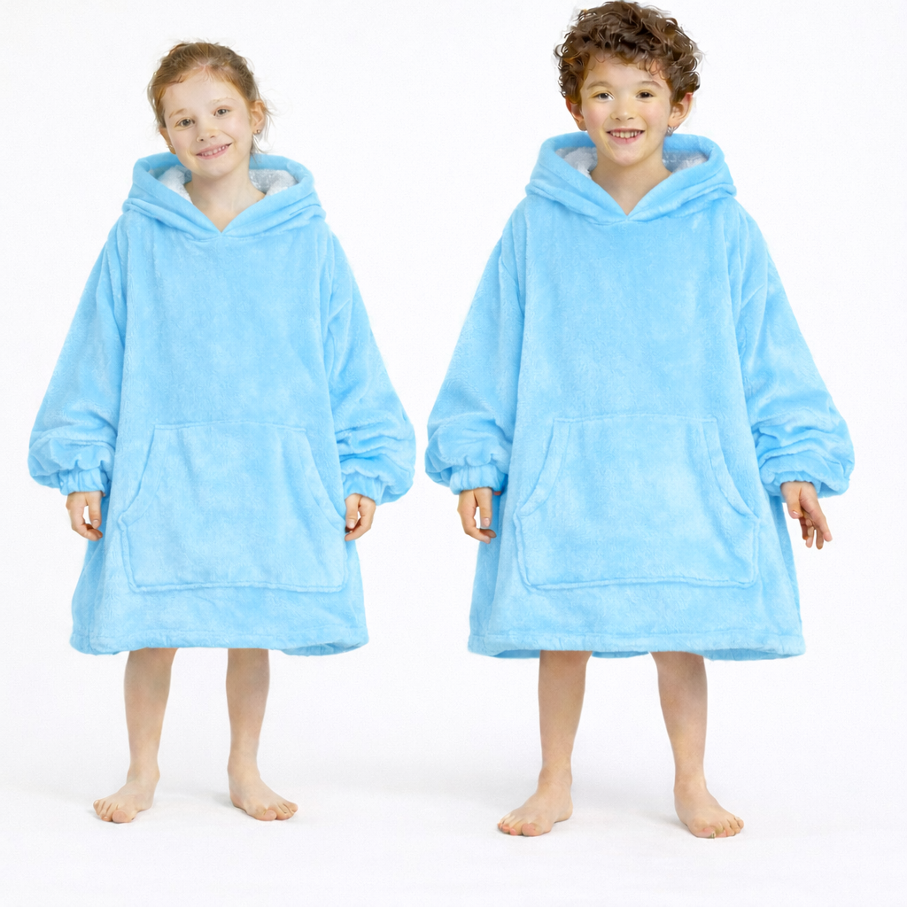 Light Blue  Blanket Hoodie