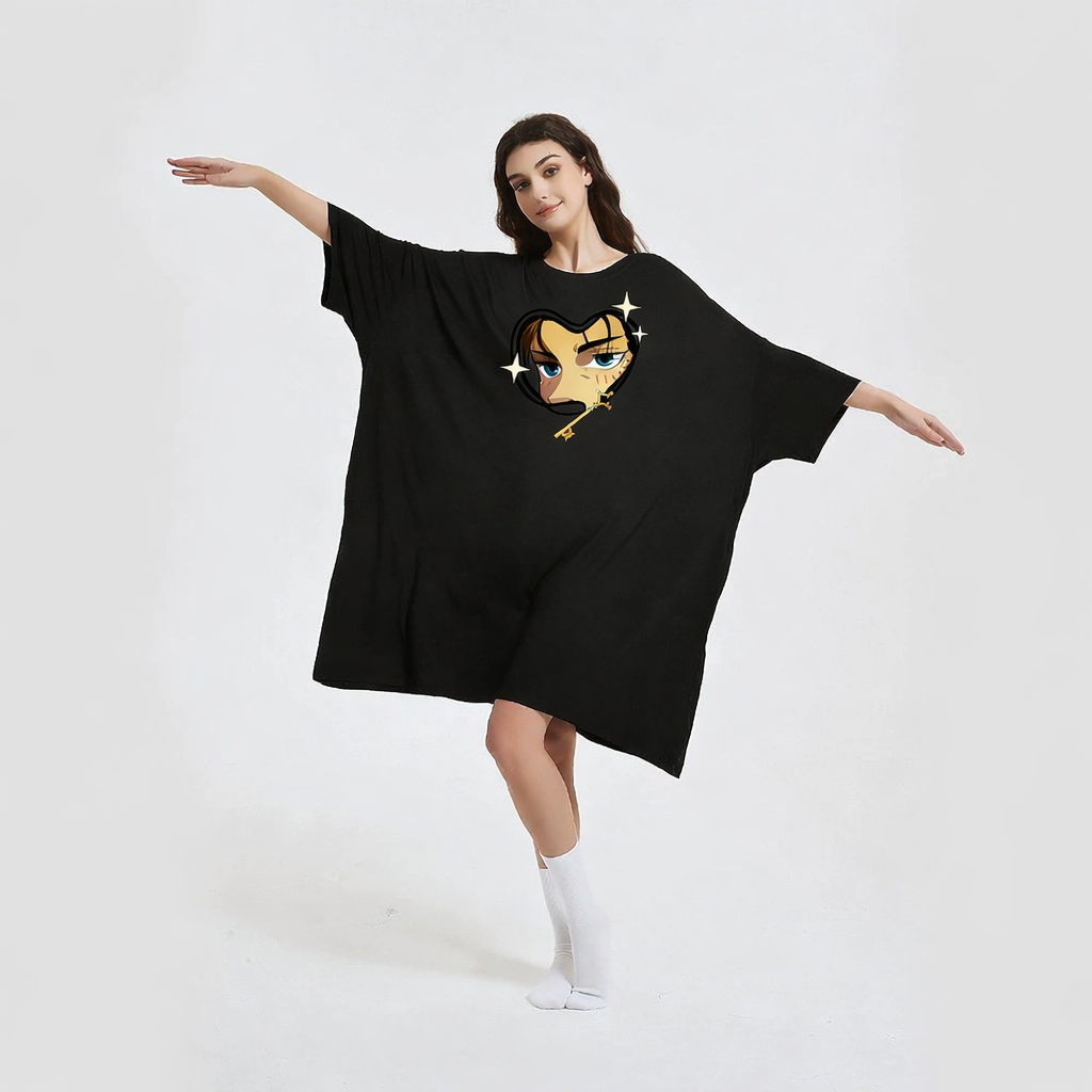 Eren Yeager Attack on Titan bamboo Sleep Oversized Tee