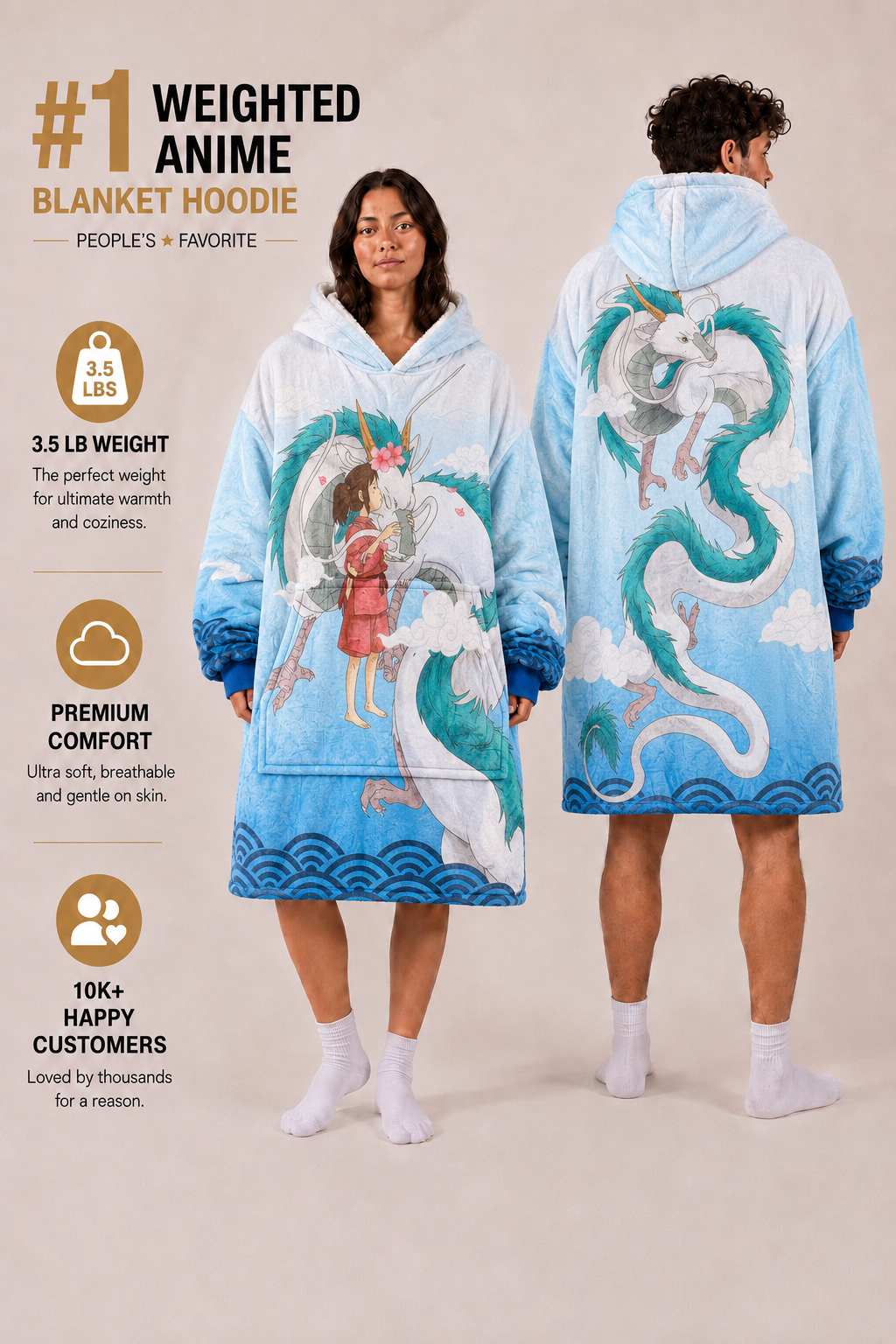 spirited away blanket hoodie