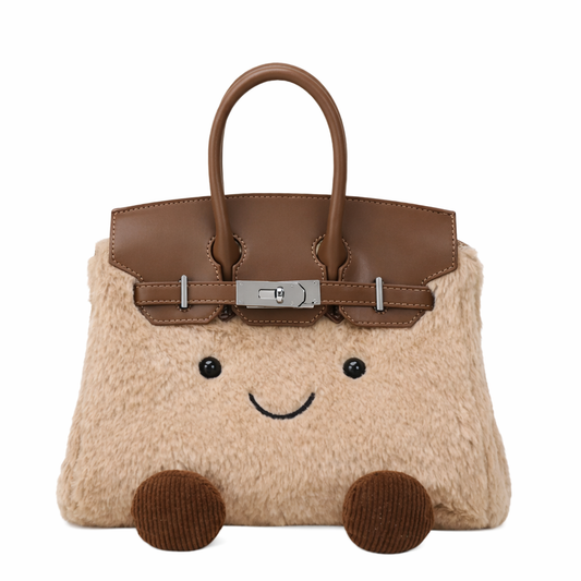 Fluffy Plush designer Handbag – Cute Luxury bag