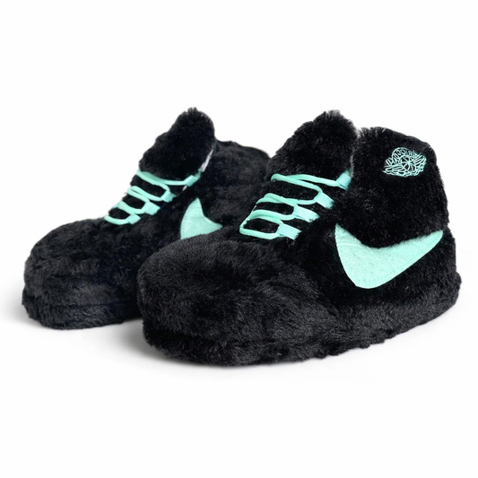 Sneaker Slippers tiff blue Black Jordan 1 unisex for adults&kids