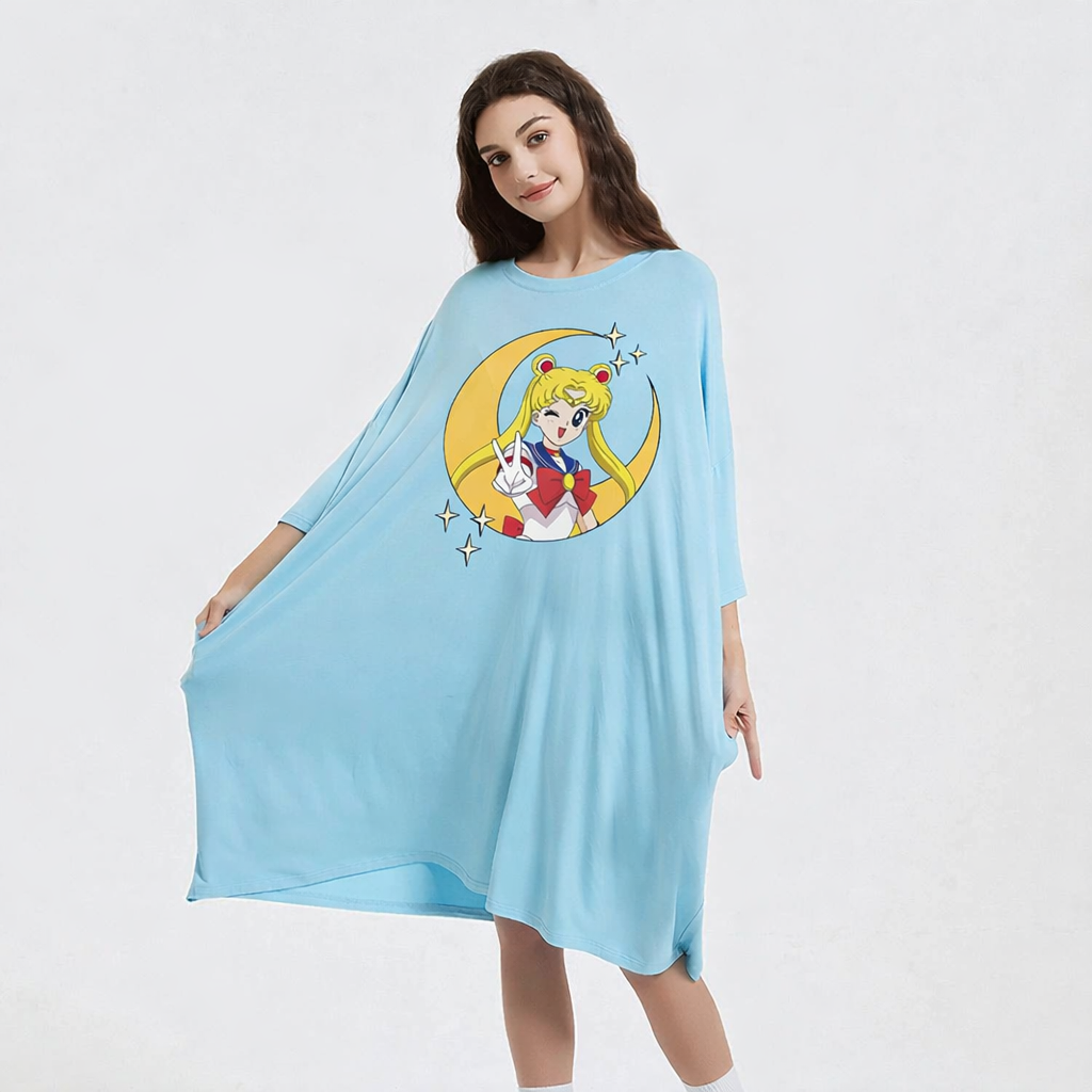 Sailor Moon bamboo Sleep Oversized Tee