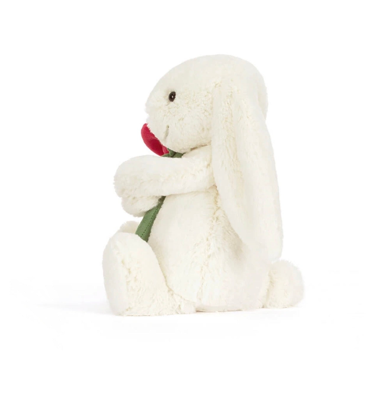 Cream Bunny With Rose