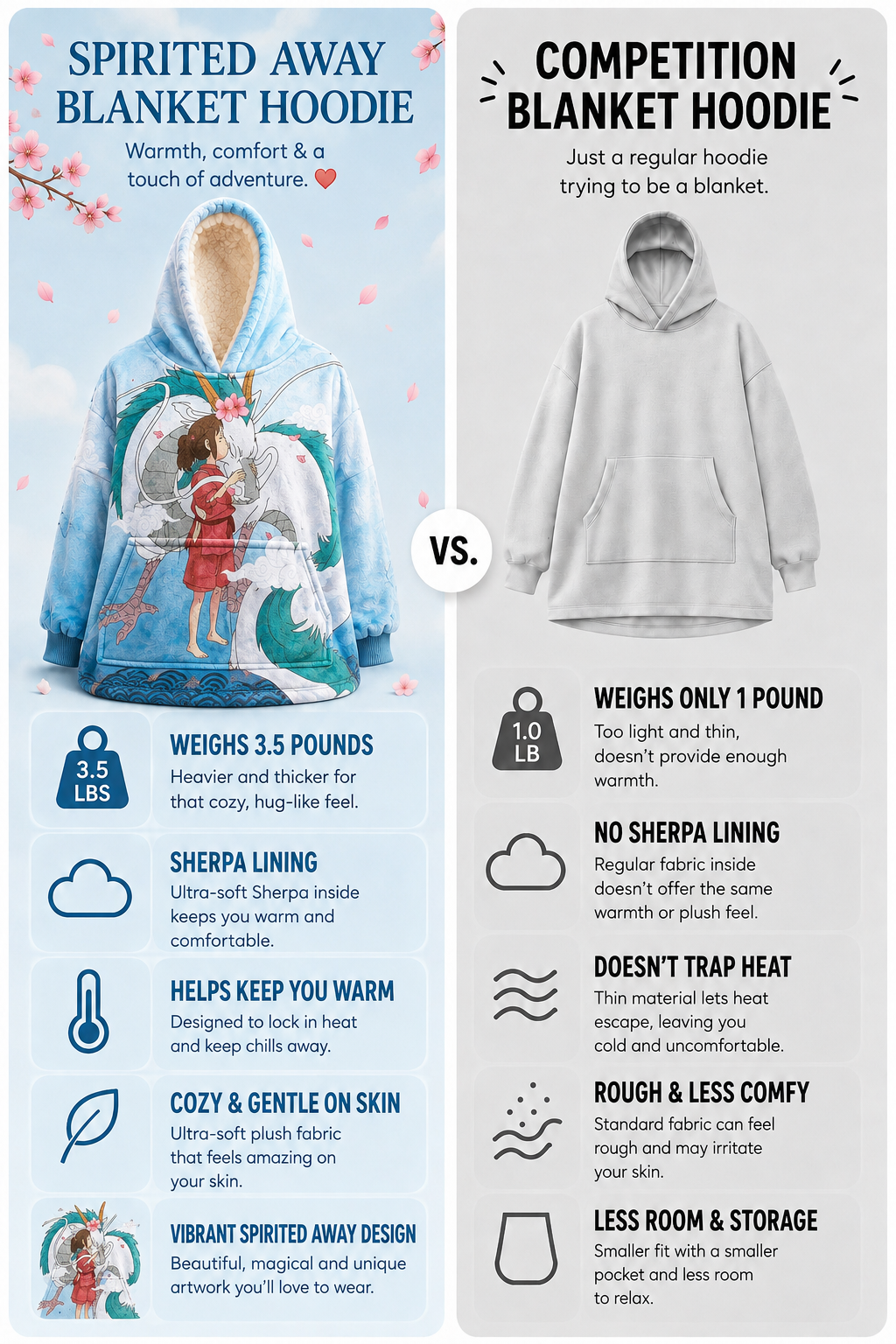 spirited away blanket hoodie