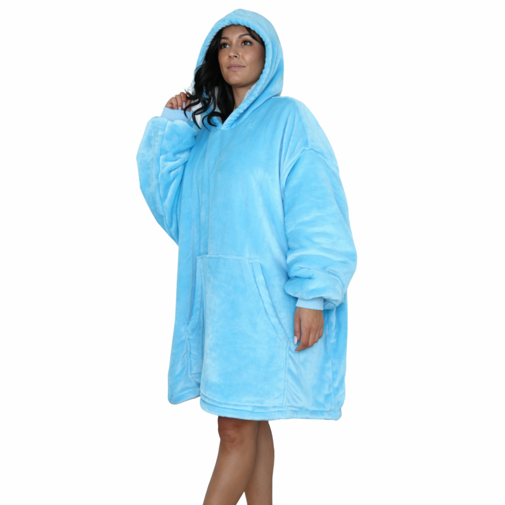 Light Blue  Blanket Hoodie