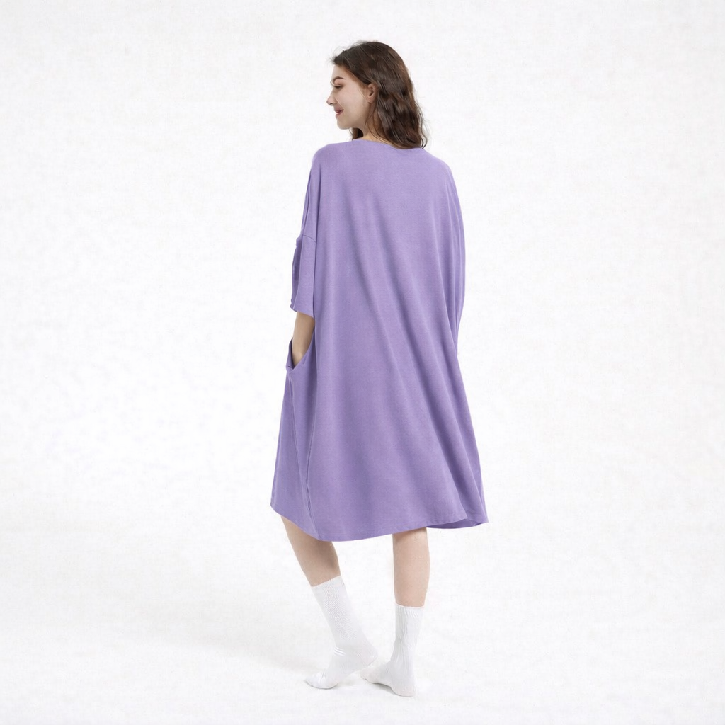 Kuromi Hello Kitty Oversized bamboo Sleep Tee