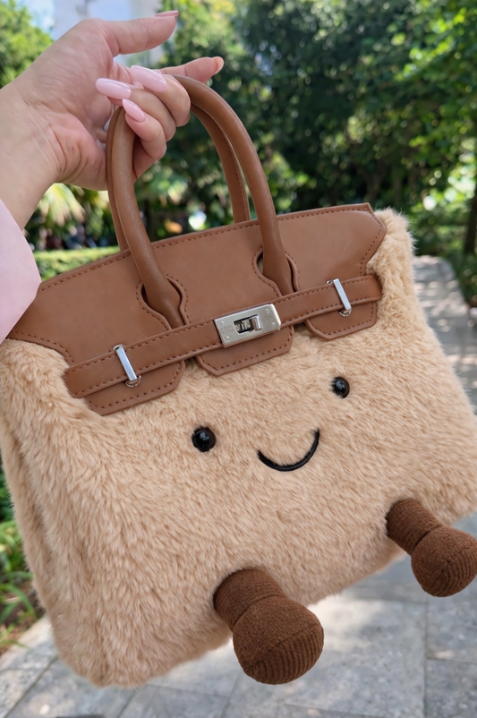 Fluffy Plush designer Handbag – Cute Luxury bag