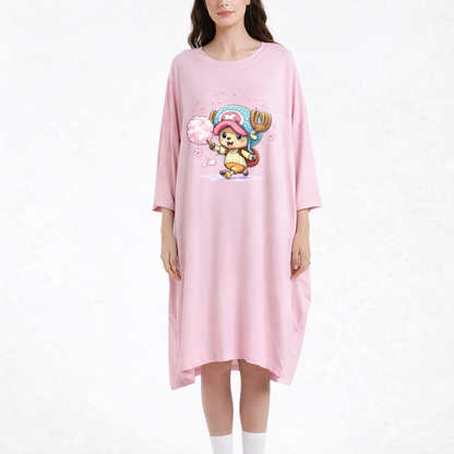Tony Chopper onepiece bamboo Oversized Sleep Tee