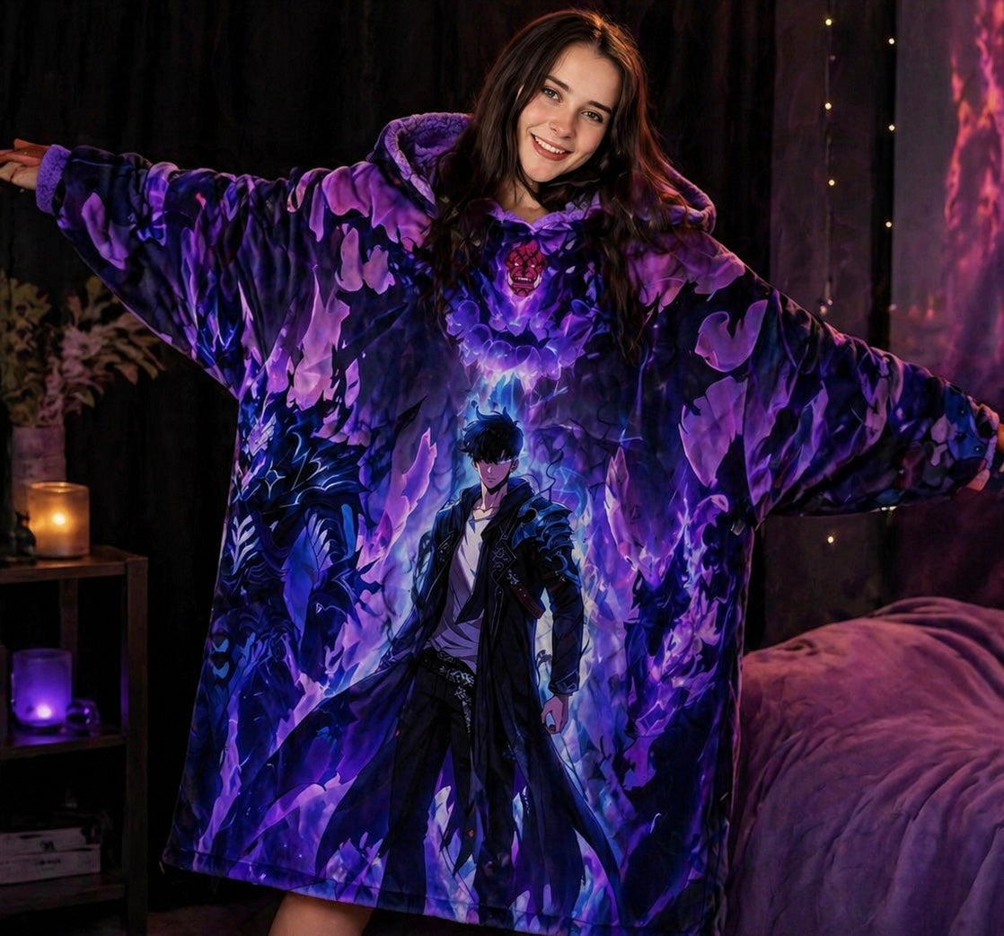 Solo Leveling Blanket Hoodie