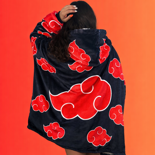 Naruto Itachi Akatsuki Wearable Blanket Hoodie for Kids & Adults | OLM Toys
