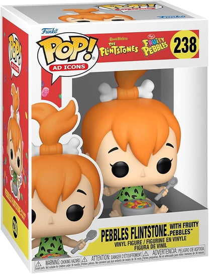 Funko Pop! Ad Icons: 238 Pebbles Flintstone with Fruity Pebbles