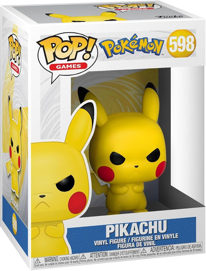 Pokemon Grumpy 598 Pikachu Funko Pop Games Vinyl Figure Brand New!