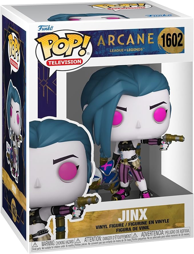 Funko POP TV: Arcane LOL - 1602 Jinx - Arcane: League of Legends - Collectable Vinyl Figure
