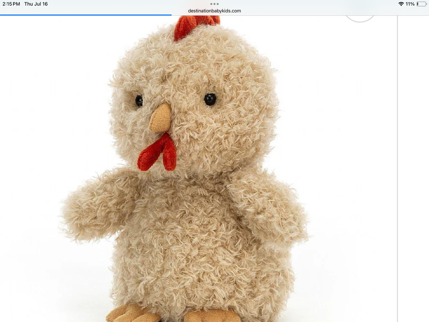 JELLYCAT LITTLE ROOSTER